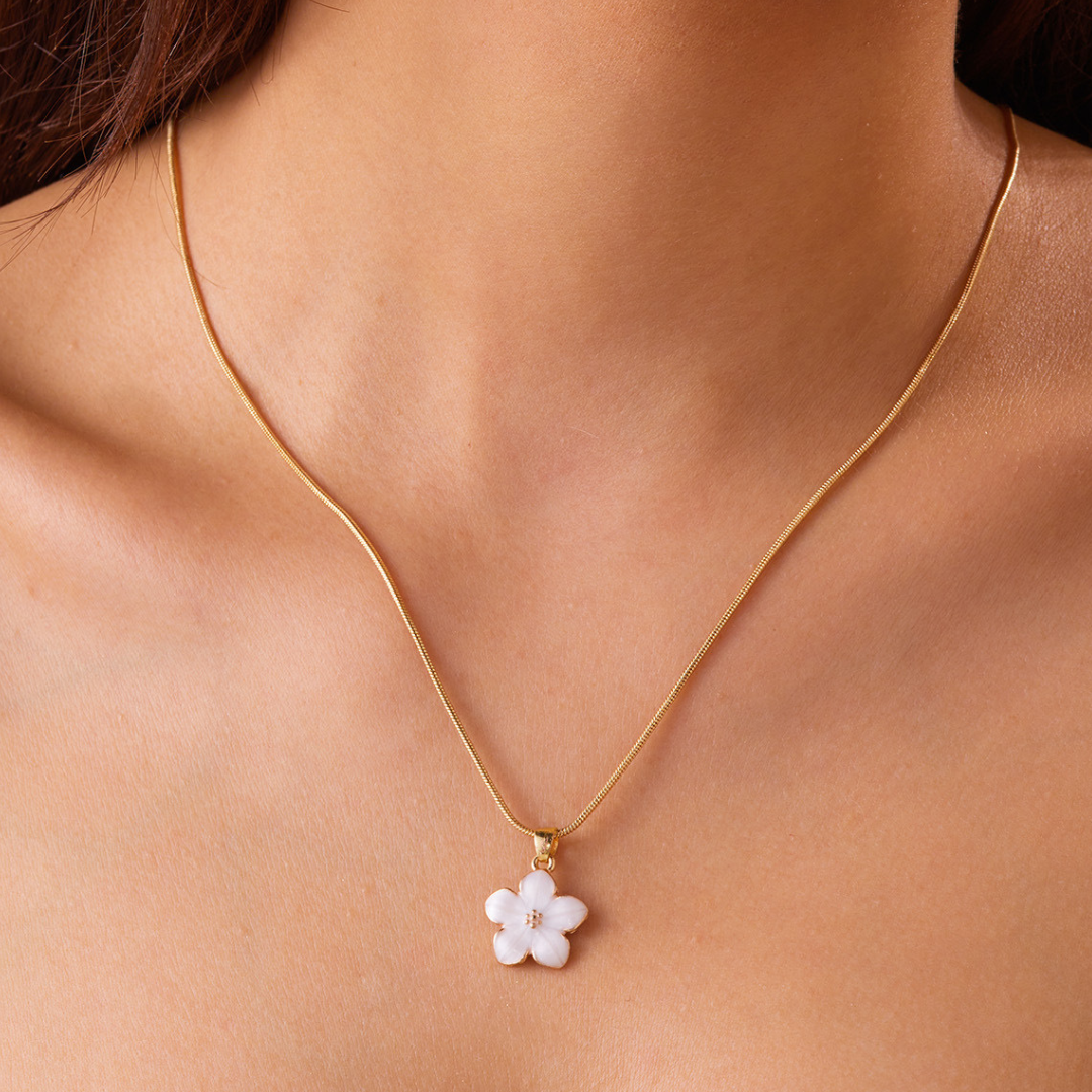 Blossia™ Blanc | Collier